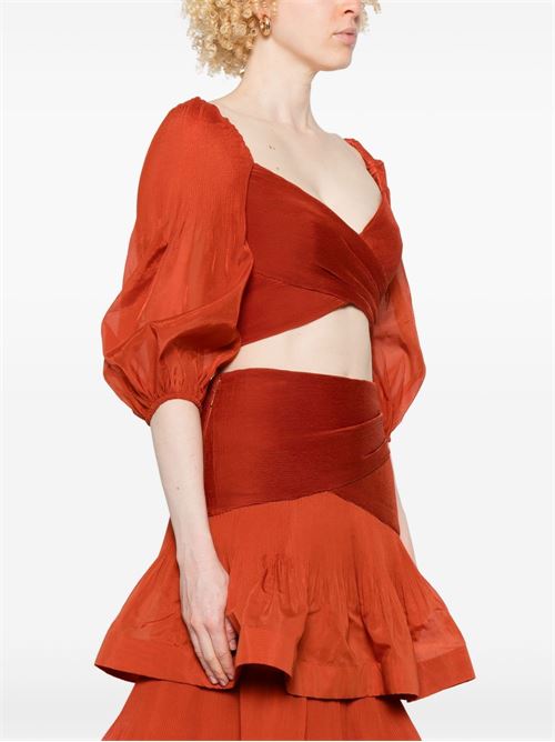 Top plissettato ZIMMERMANN | 3915TS25RDKRD