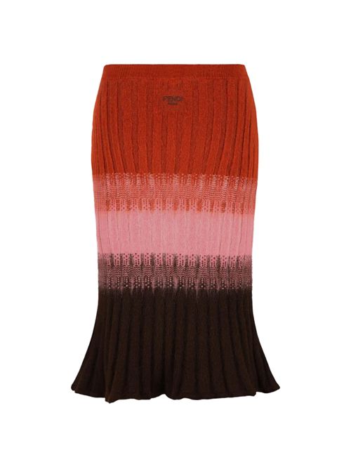 Gonna in mohair e lana FENDI | FZQ994AYLTF1TIN