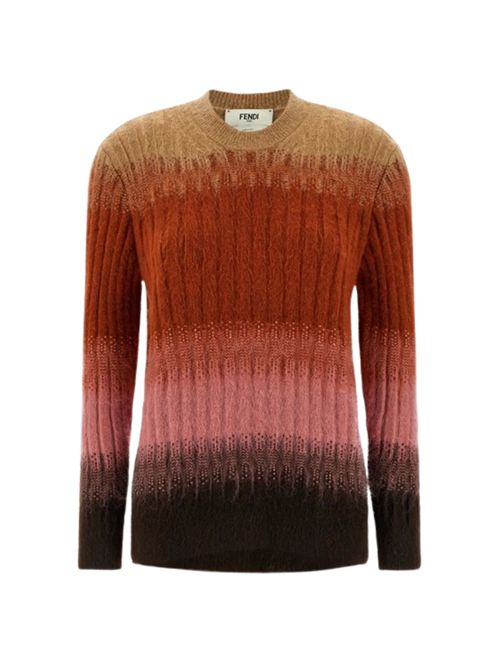Maglione in maglia vanisé FENDI | FZXE17AYLTF1TIN