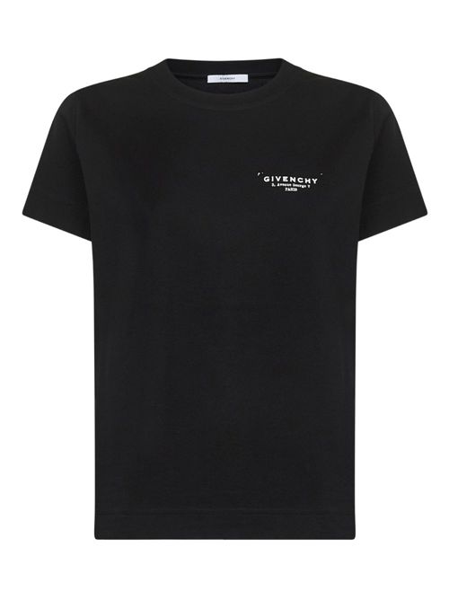 T-shirt in cotone con logo GIVENCHY | BW70FJP75N001