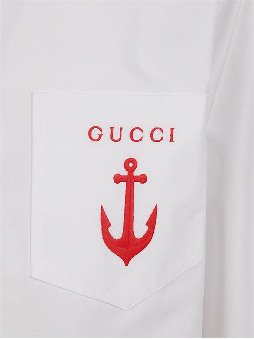 Camicia con logo GUCCI | 833294Z7AUX9000