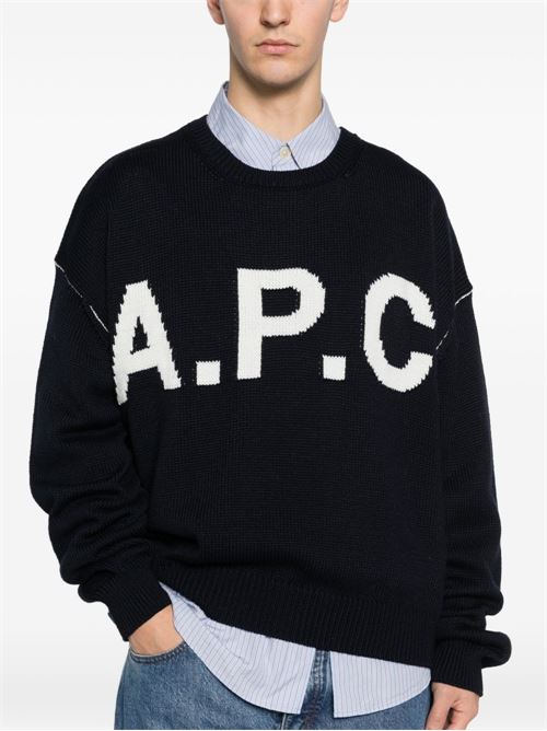 Maglione con logo A.P.C. | WOASLM23009IAK