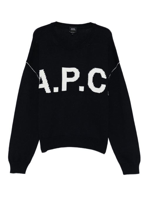 Maglione con logo A.P.C. | WOASLM23009IAK