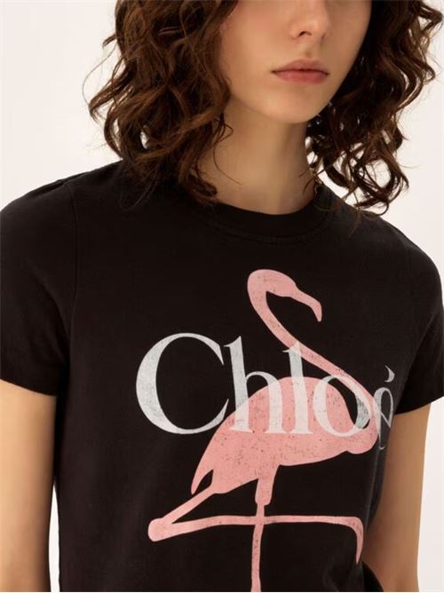 T-shirt con logo CHLOE' | CH26SJH08194070