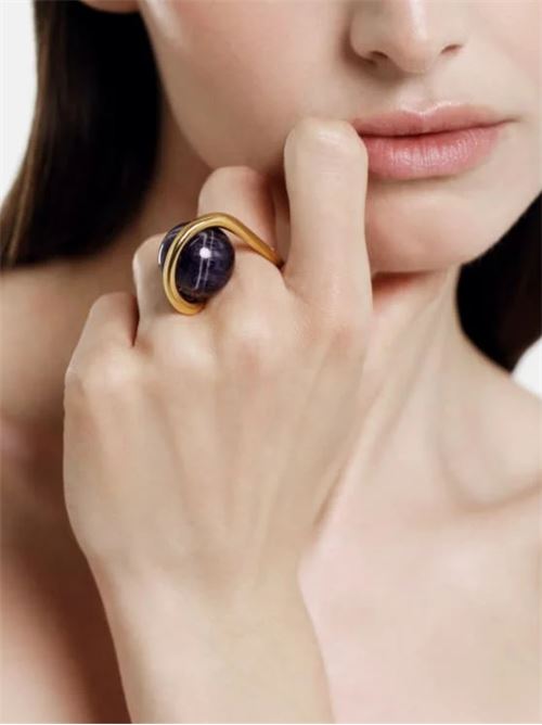 Anello oversize con Ametista MAM | 112913MMGOLD