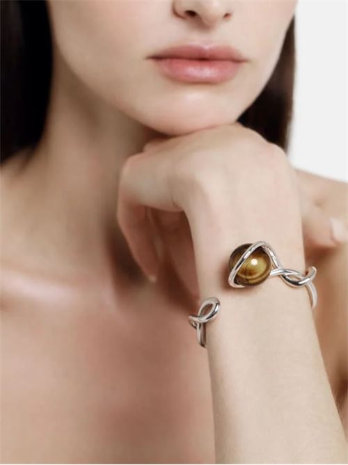 Bracciale con occhio di tigre MAM | 1142SSILVER
