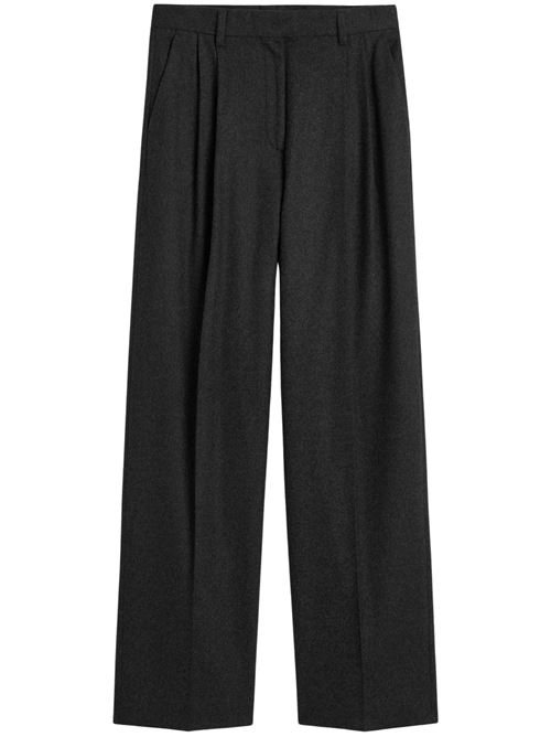 Pantaloni doppiopince a spina di pesce grigio melange TOTEME | 264WRB0289FB0739083